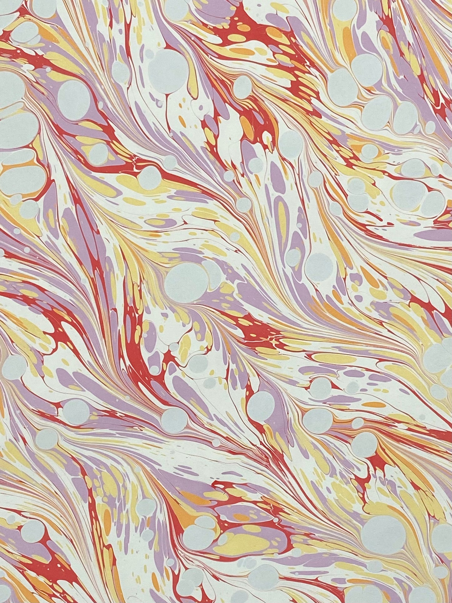 Full Sheet Hand-Marbled Paper P532