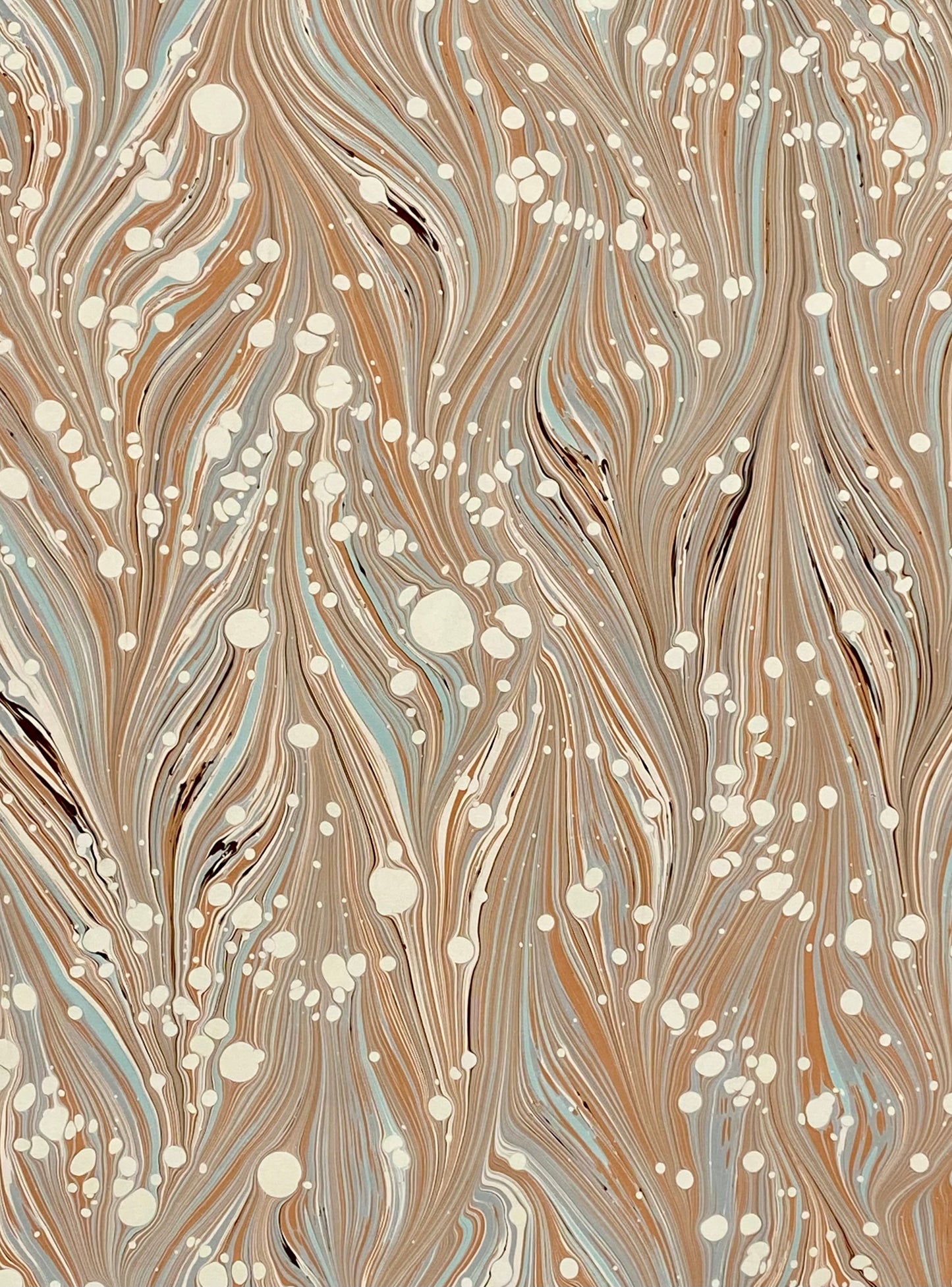Half-Sheet Hand-Marbled Paper P541H