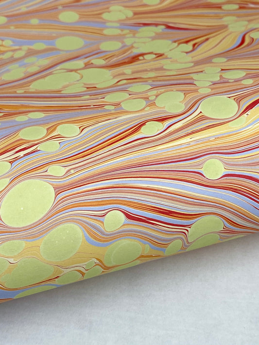 Full Sheet Hand-Marbled Paper P533