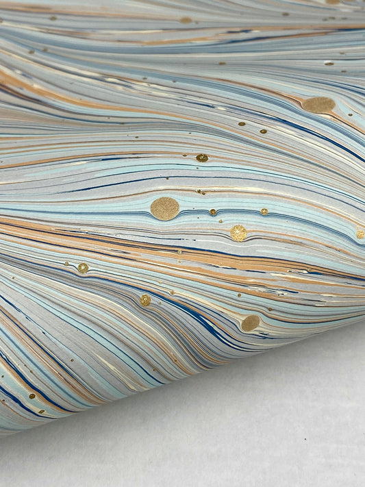 Full Sheet Hand-Marbled Paper P516