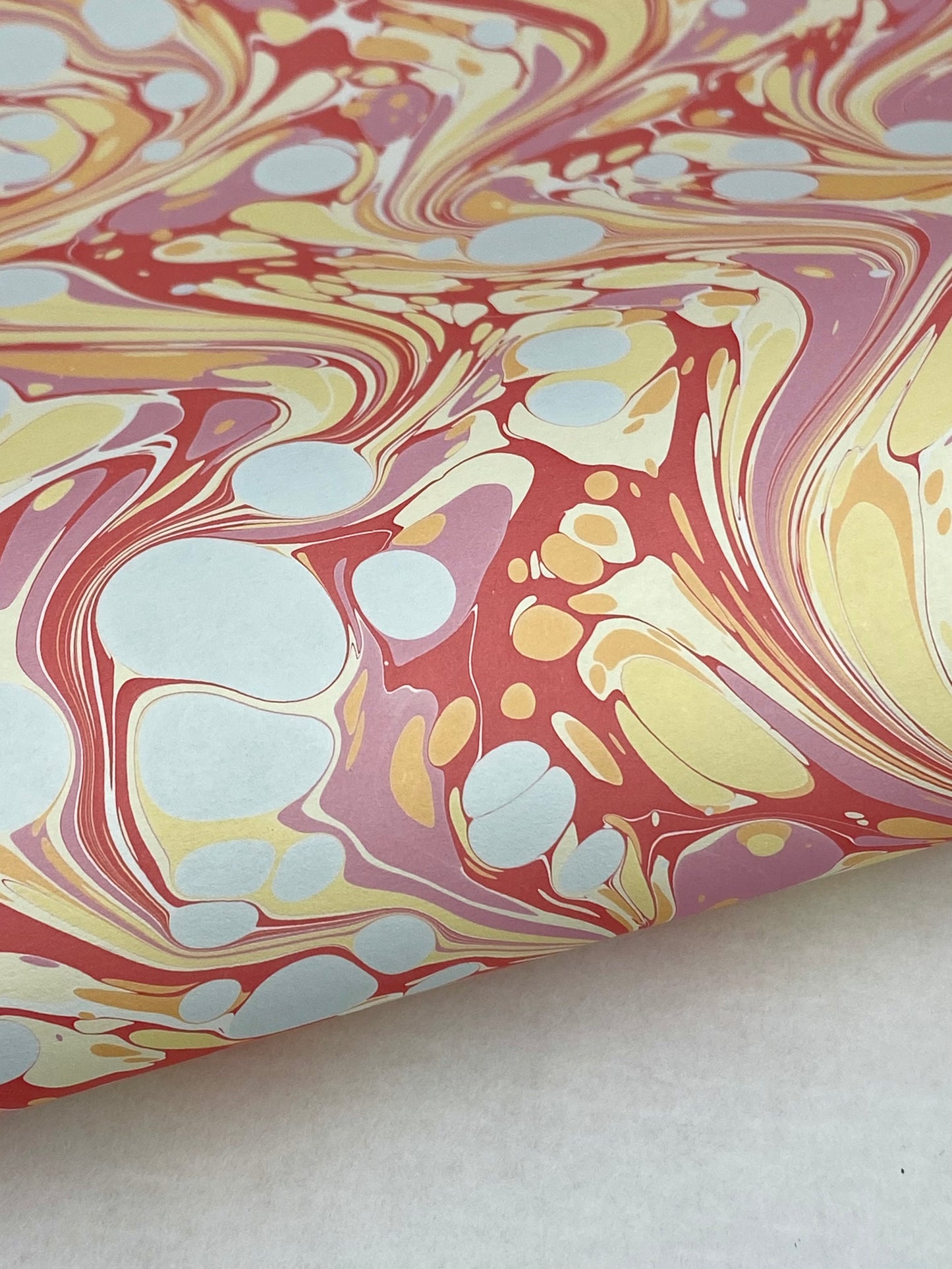 Full Sheet Hand-Marbled Paper P531