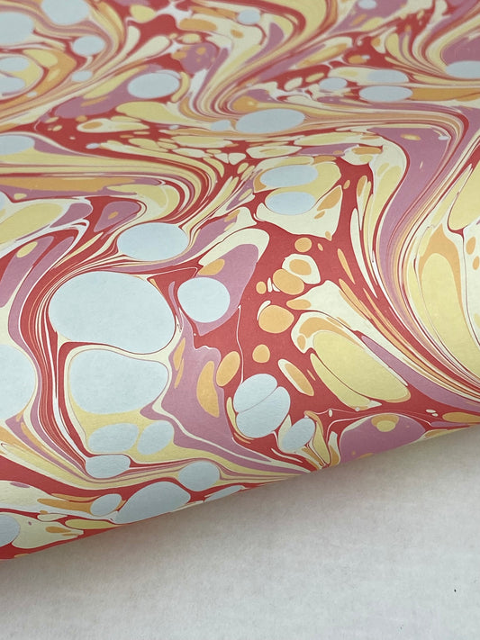 Full Sheet Hand-Marbled Paper P531