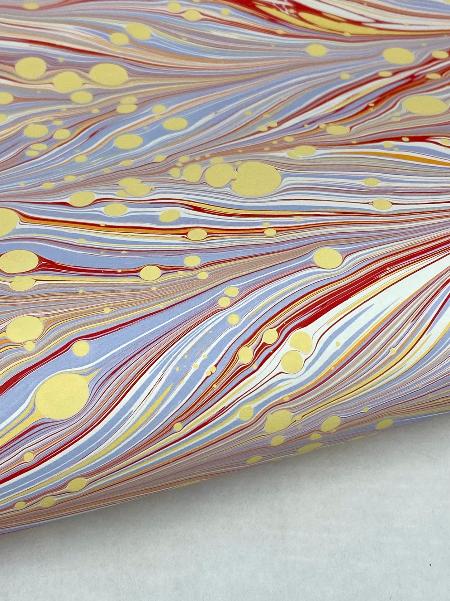 Full Sheet Hand-Marbled Paper P527