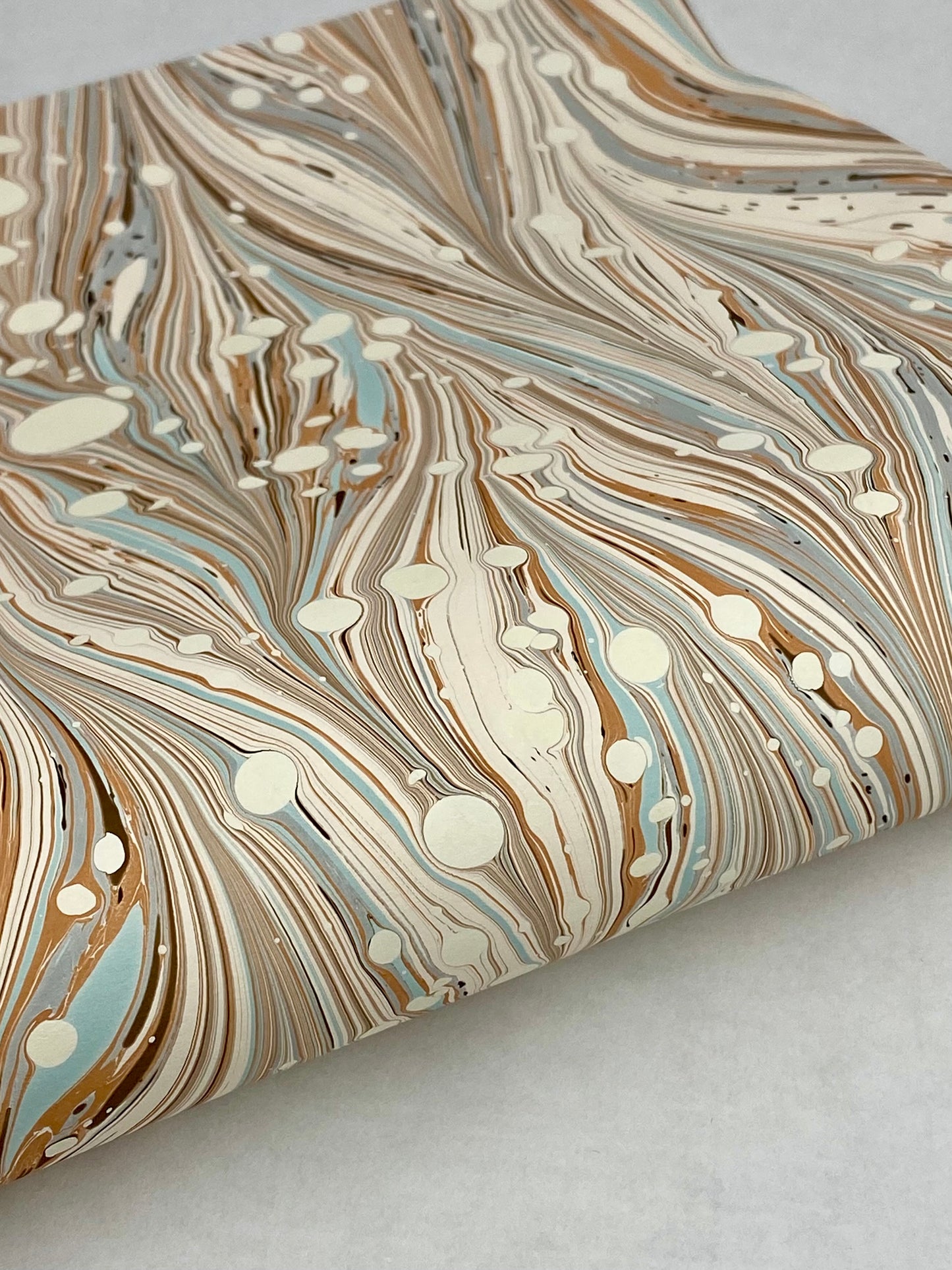 Half-Sheet Hand-Marbled Paper P542H