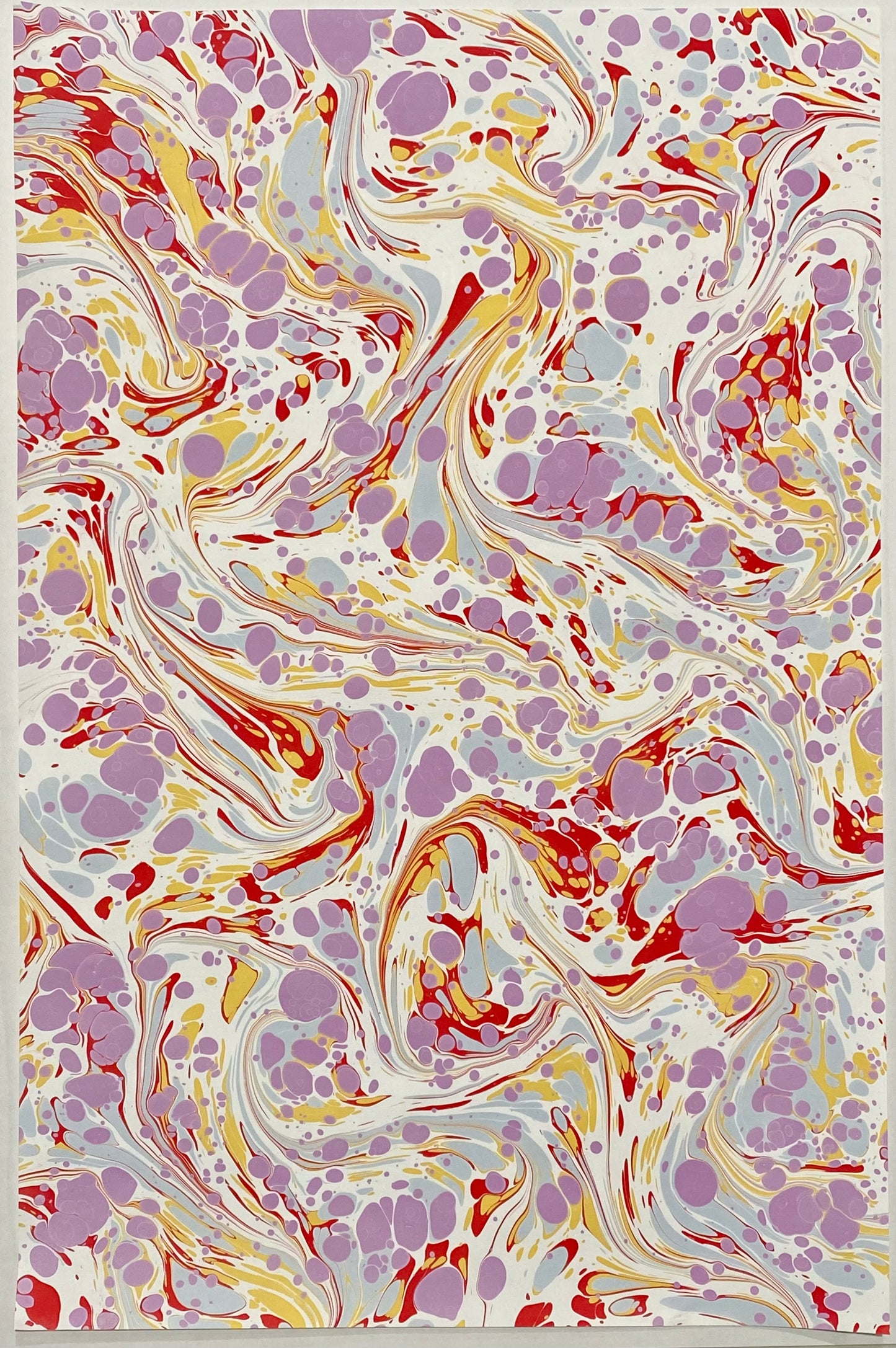 Half-Sheet Hand-Marbled Paper P537H