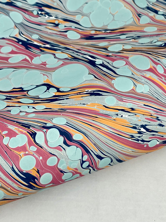 Full Sheet Hand-Marbled Paper P518