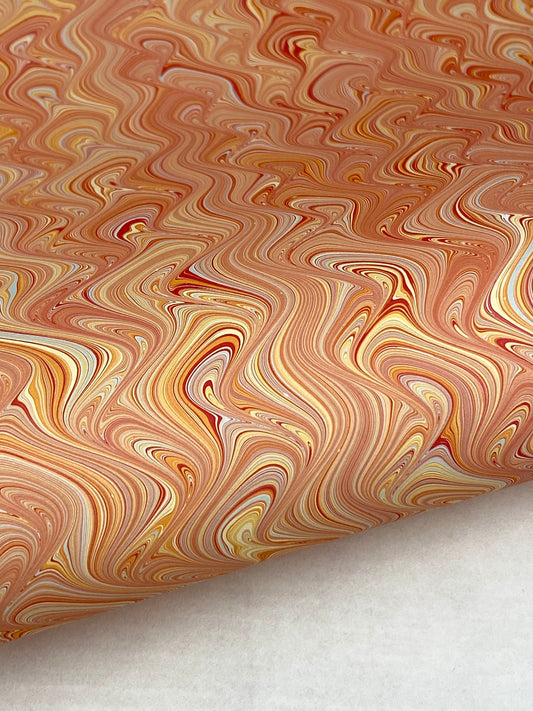 Full Sheet Hand-Marbled Paper P524