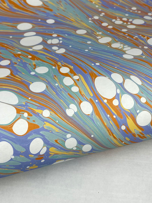 Full Sheet Hand-Marbled Paper P519