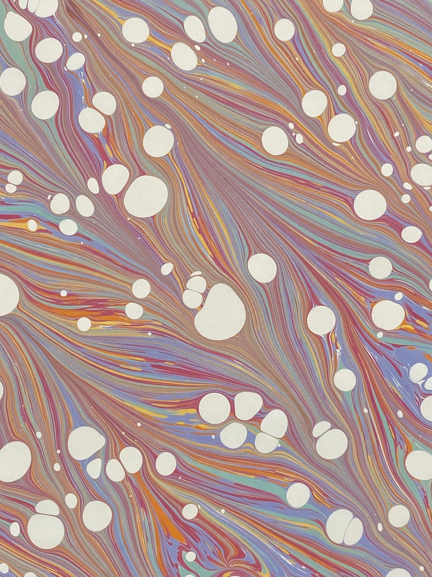 Half-Sheet Hand-Marbled Paper P539H
