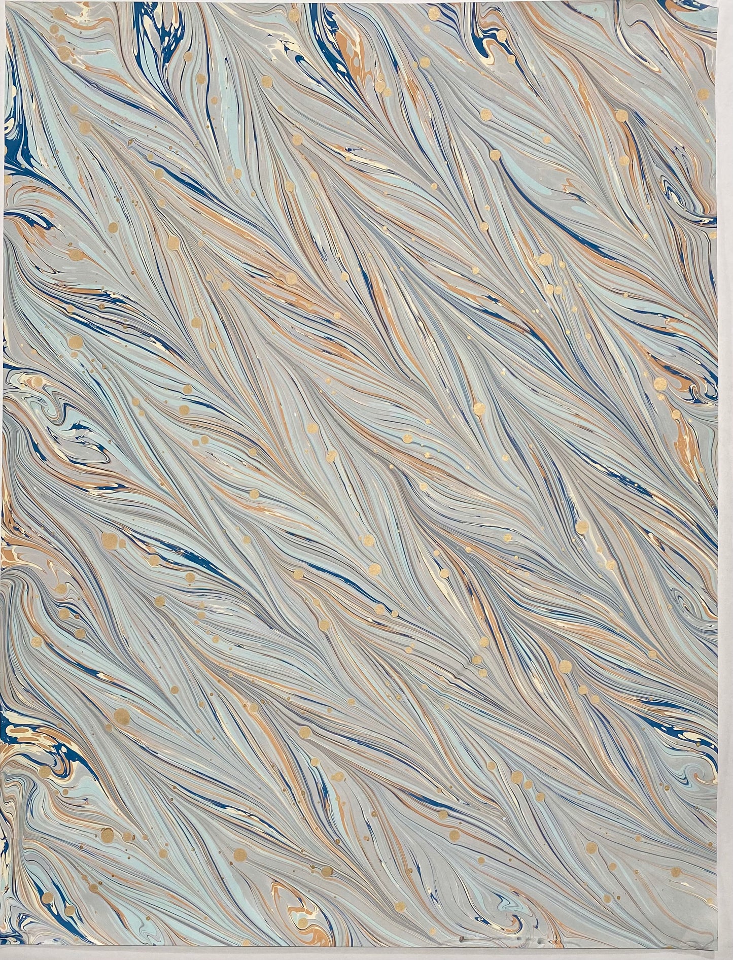 Full Sheet Hand-Marbled Paper P516