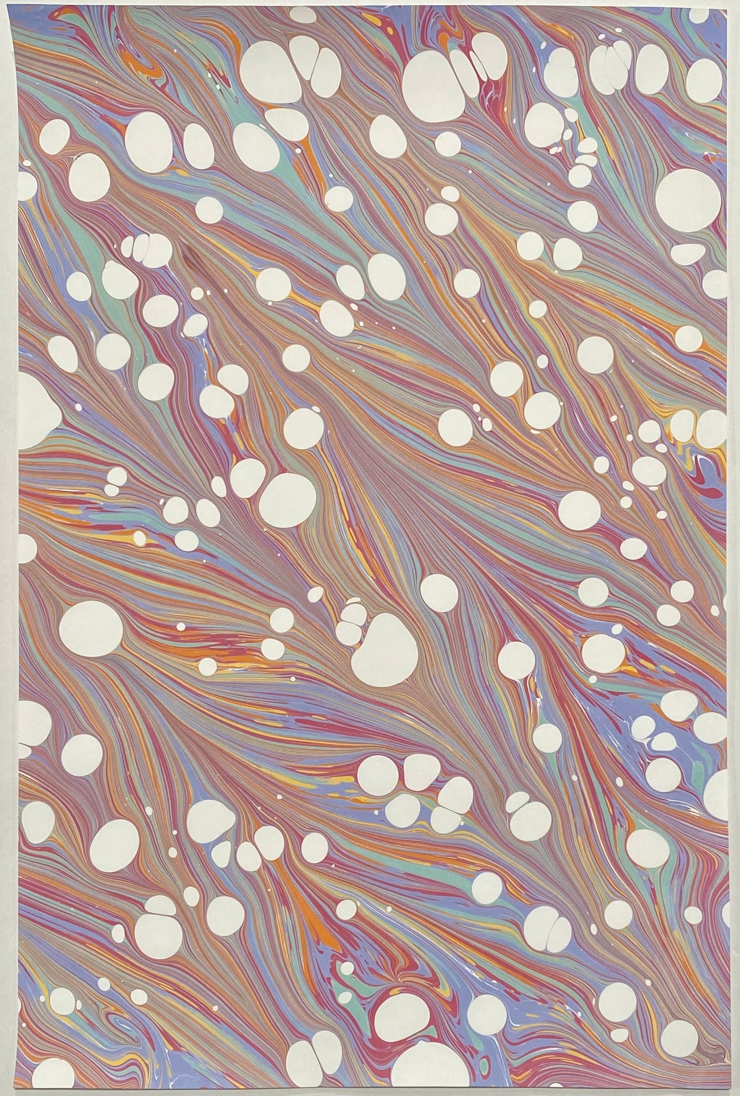 Half-Sheet Hand-Marbled Paper P539H