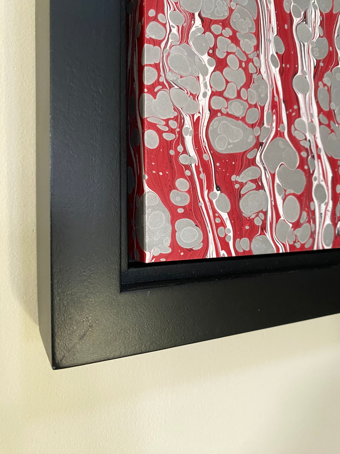 Original Framed Marbled Art, Wall Art