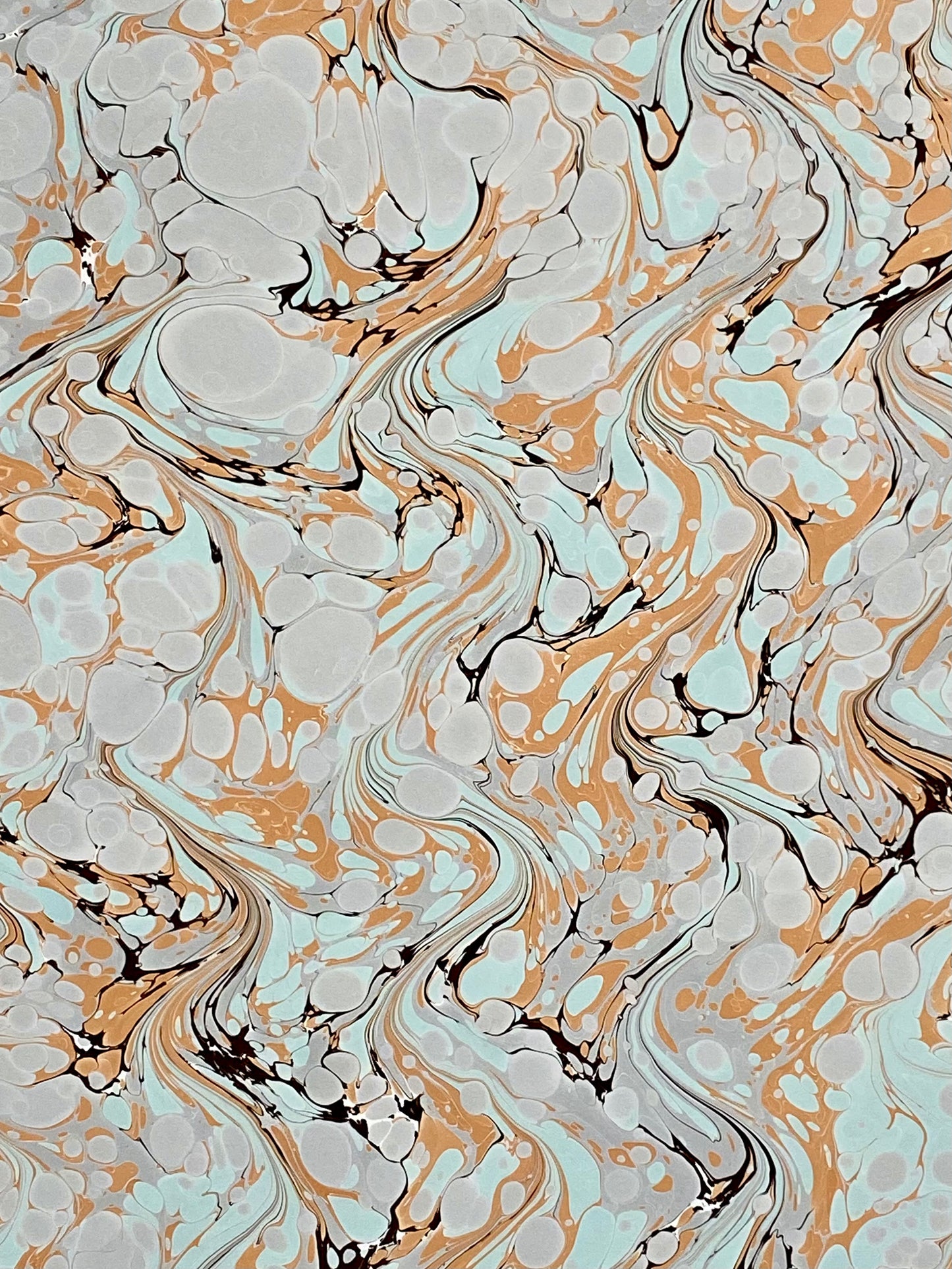 Full Sheet Hand-Marbled Paper P514
