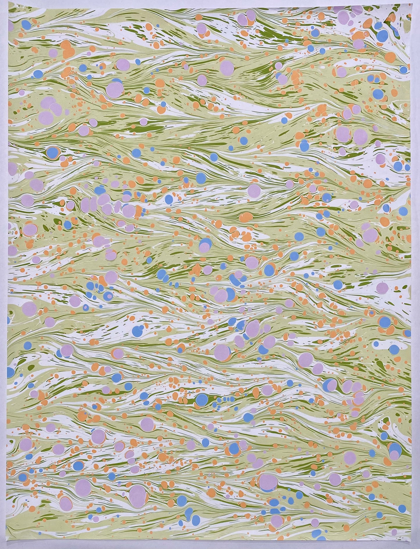 Full Sheet Hand-Marbled Paper P528
