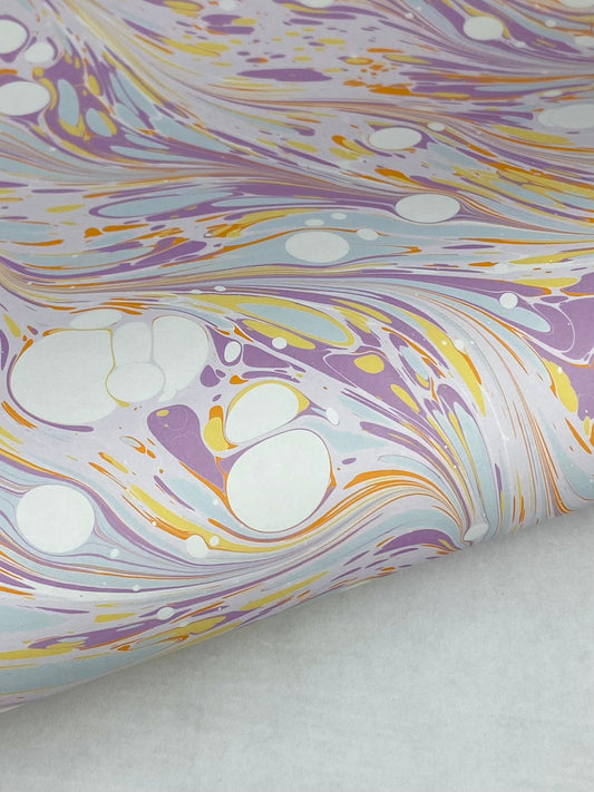 Full Sheet Hand-Marbled Paper P530
