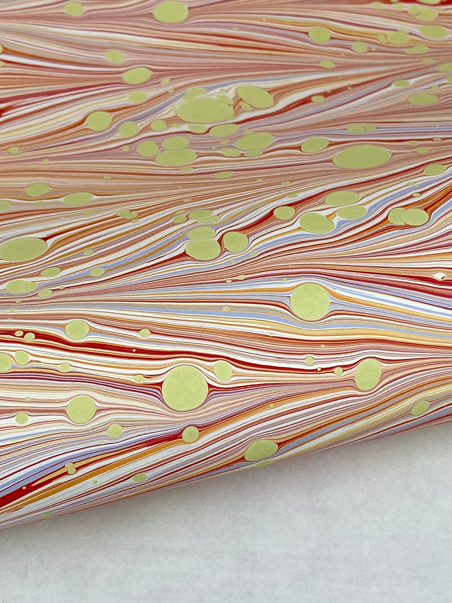 Full Sheet Hand-Marbled Paper P534