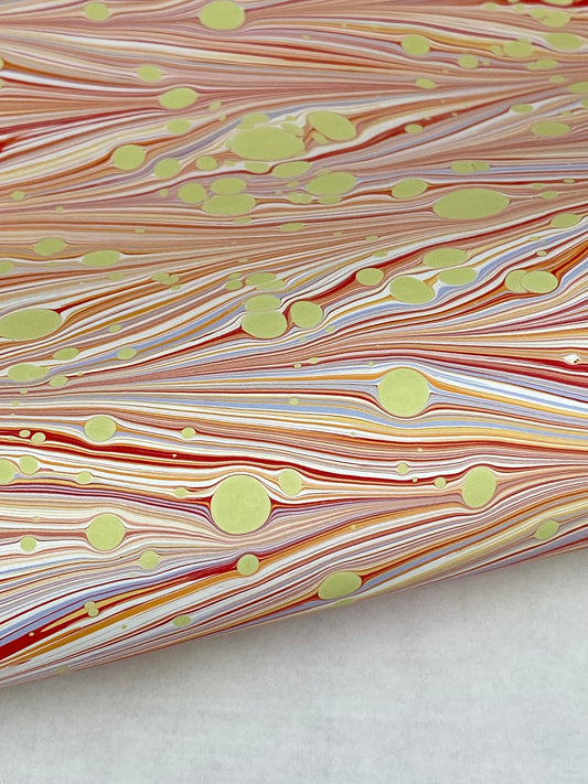 Full Sheet Hand-Marbled Paper P534