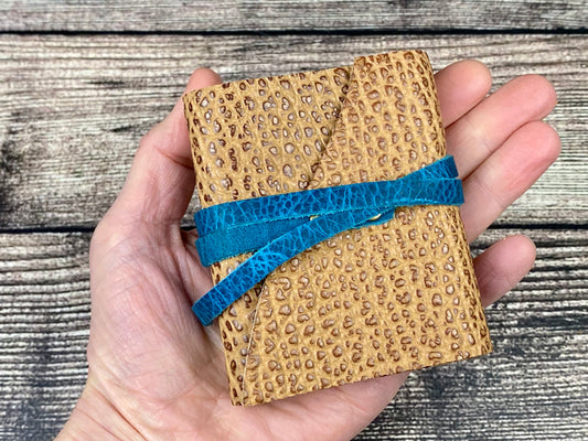 Mini Journal - Shrunken Bison with Turquoise