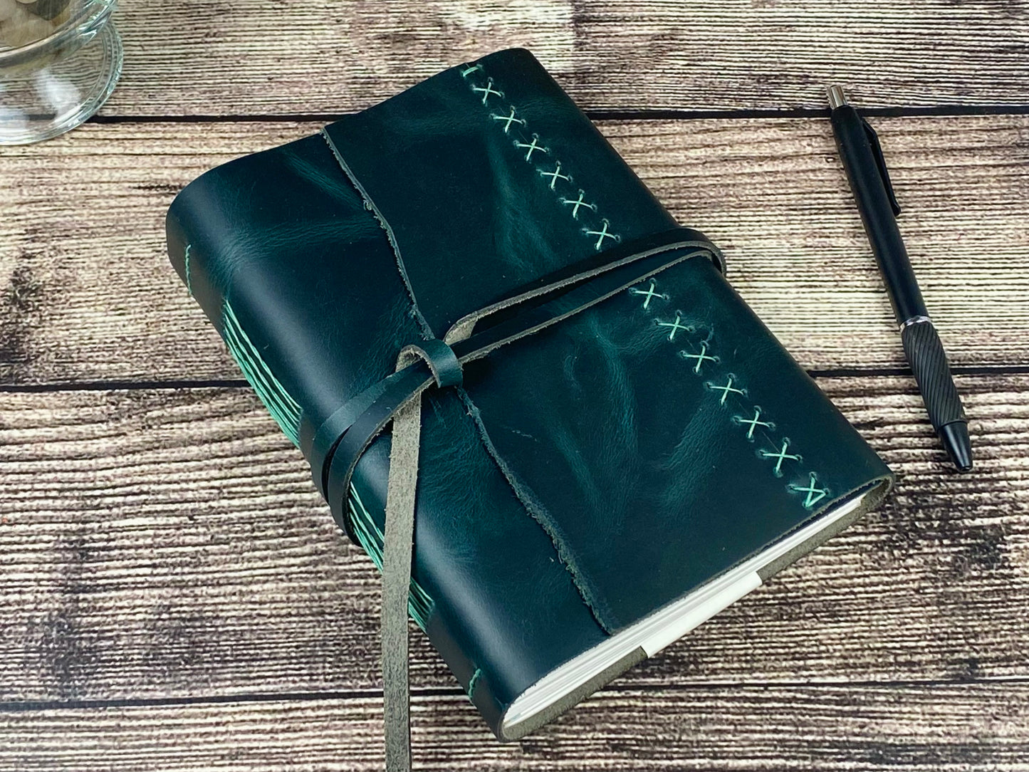 7x5 Sketchbook Journal in Peacock Cowhide