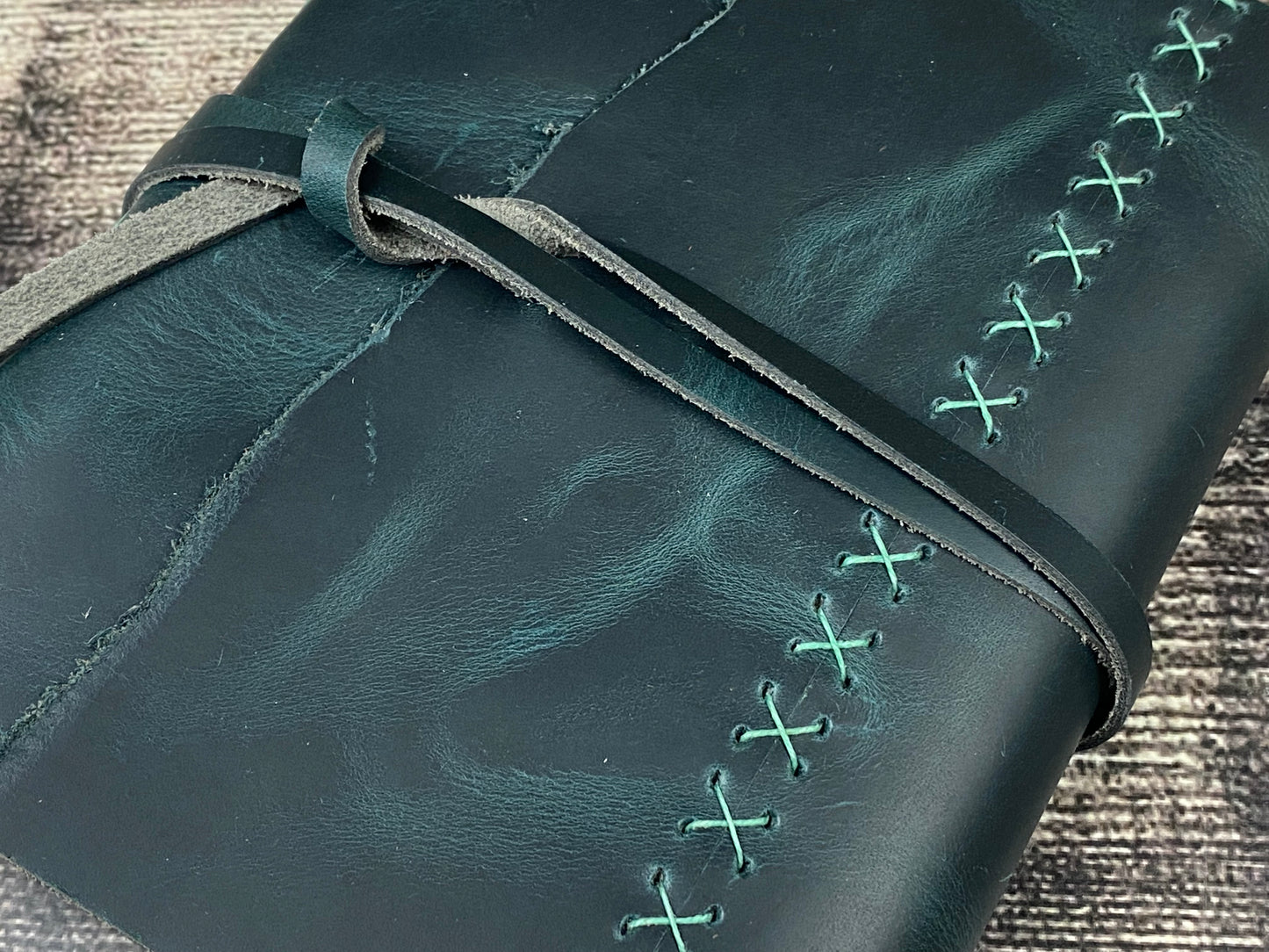 7x5 Sketchbook Journal in Peacock Cowhide