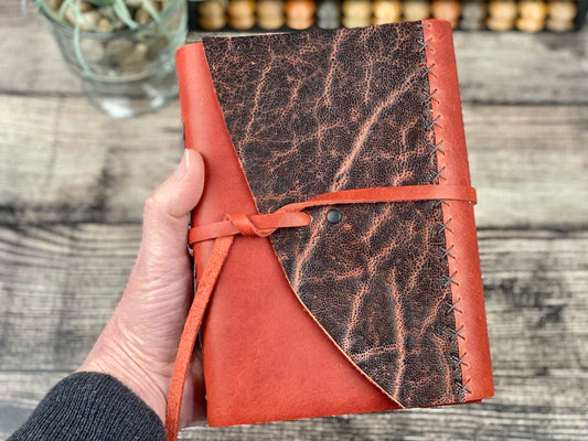 7x5 Sketchbook Journal in Red Bison