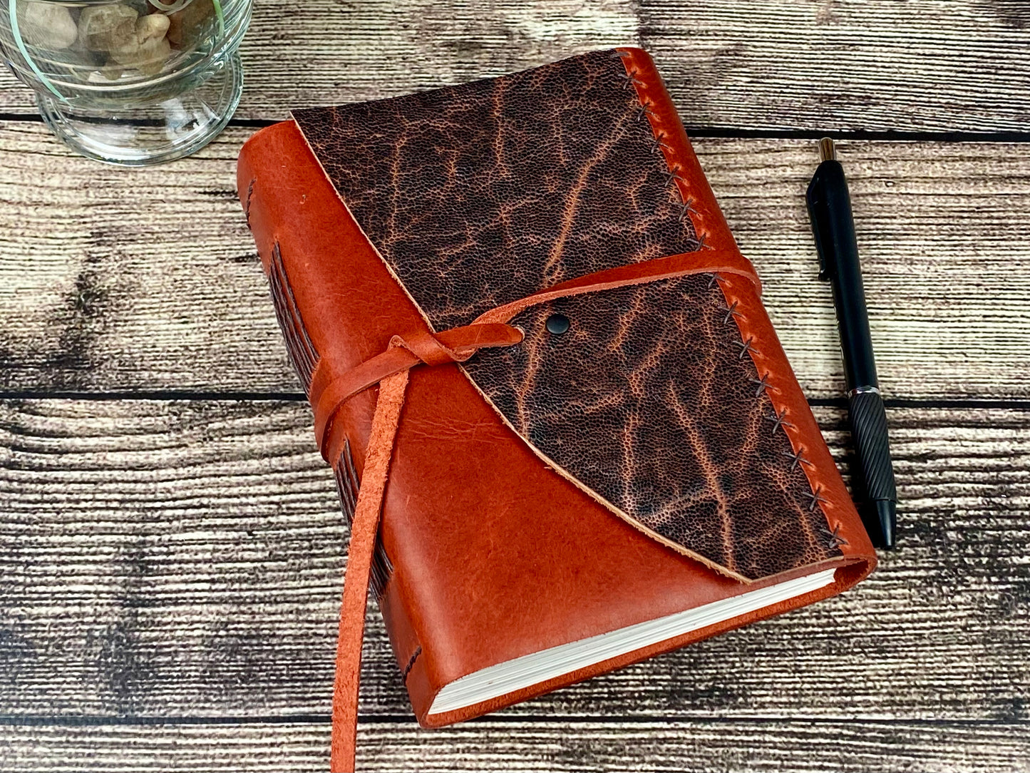 7x5 Sketchbook Journal in Red Bison