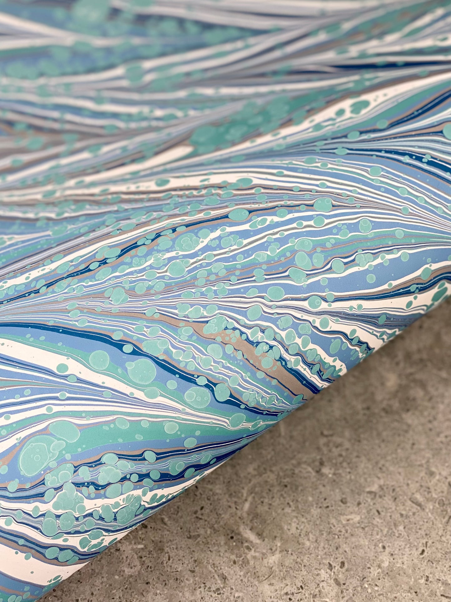 Full Sheet Hand-Marbled Paper P058S