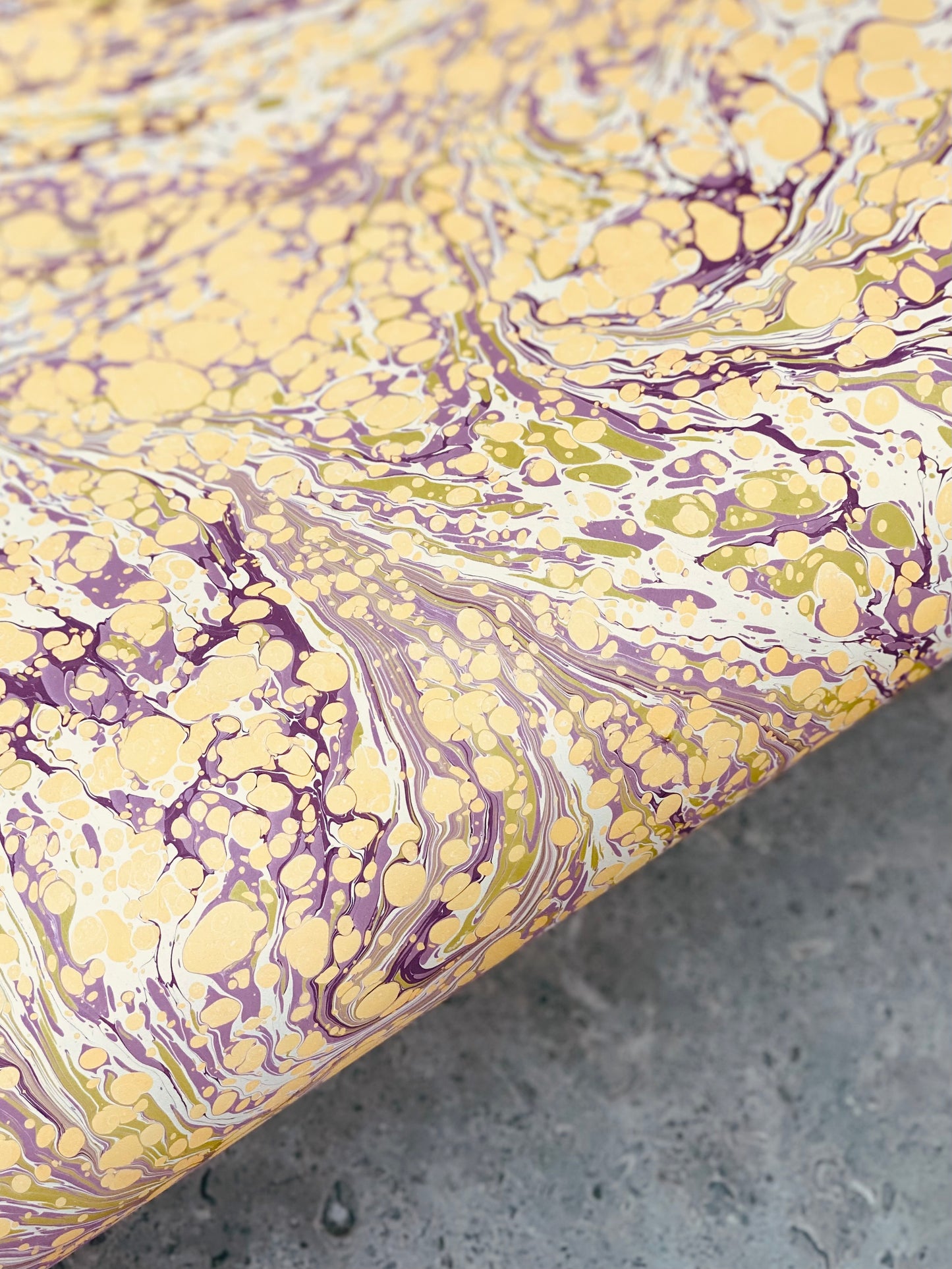 Full Sheet Hand-Marbled Paper P053S