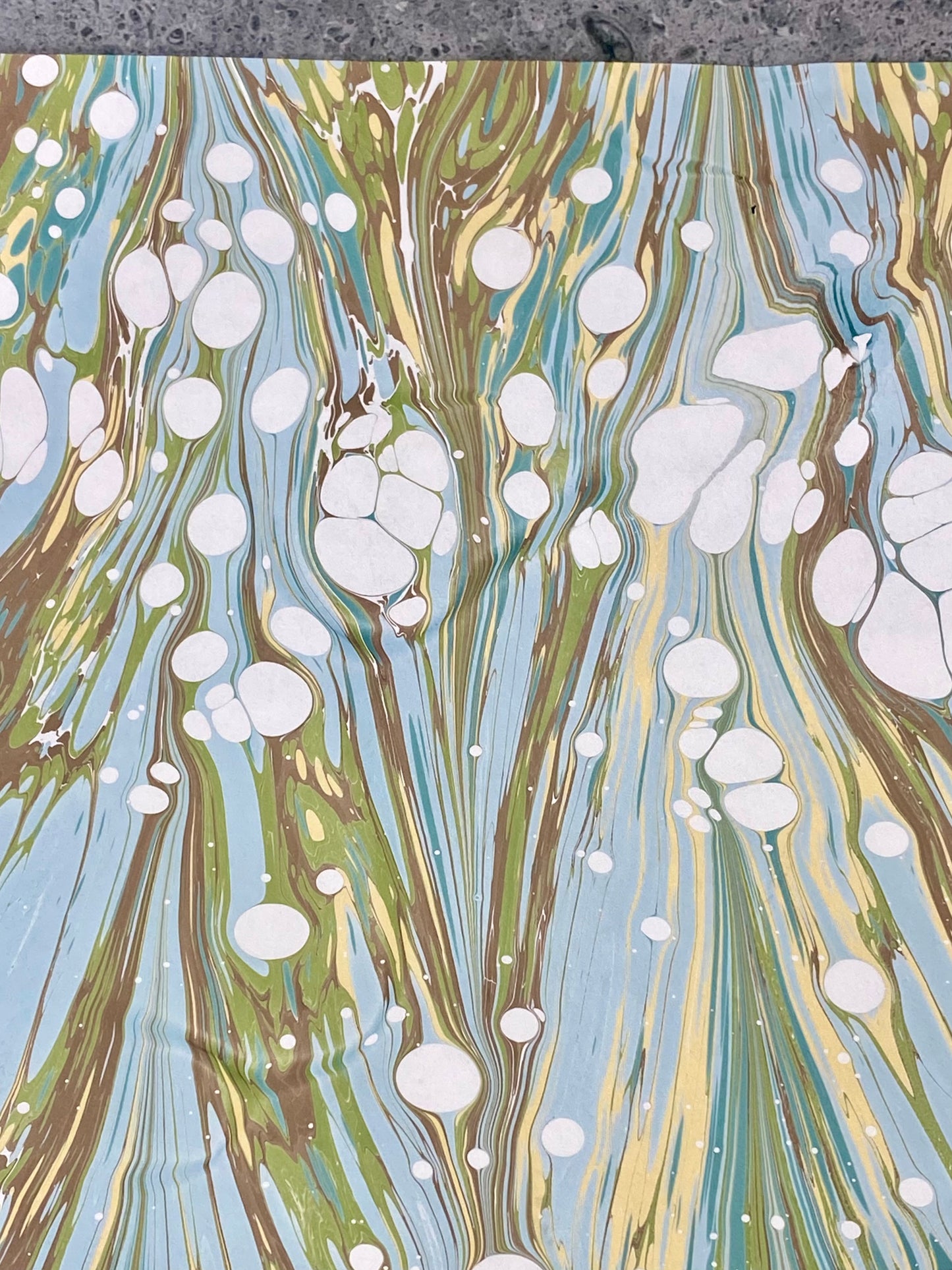 Full Sheet Hand-Marbled Paper P056S