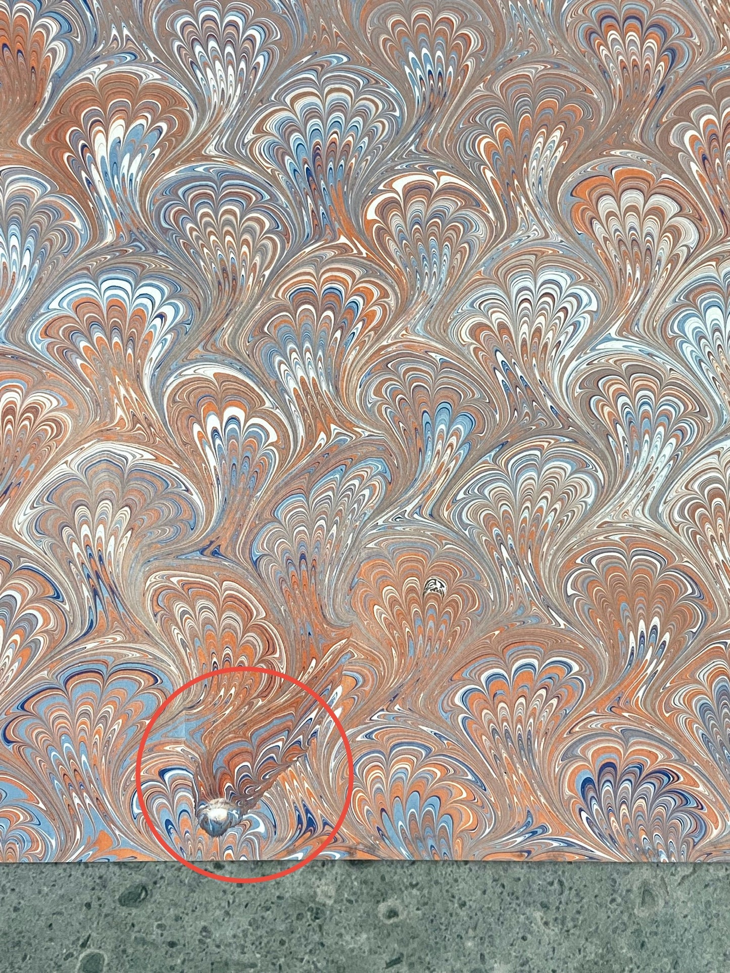 Full Sheet Hand-Marbled Paper P054S