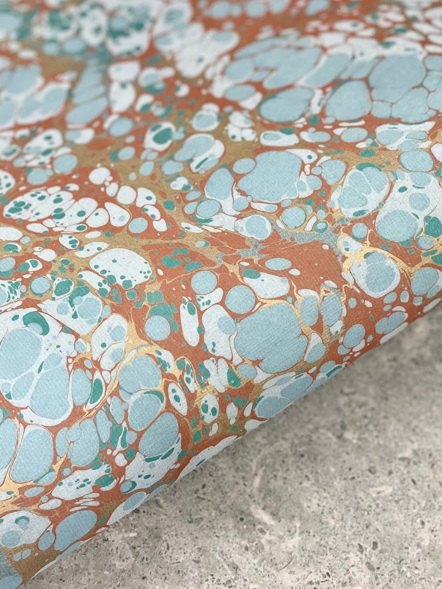 Full Sheet Hand-Marbled Paper P078