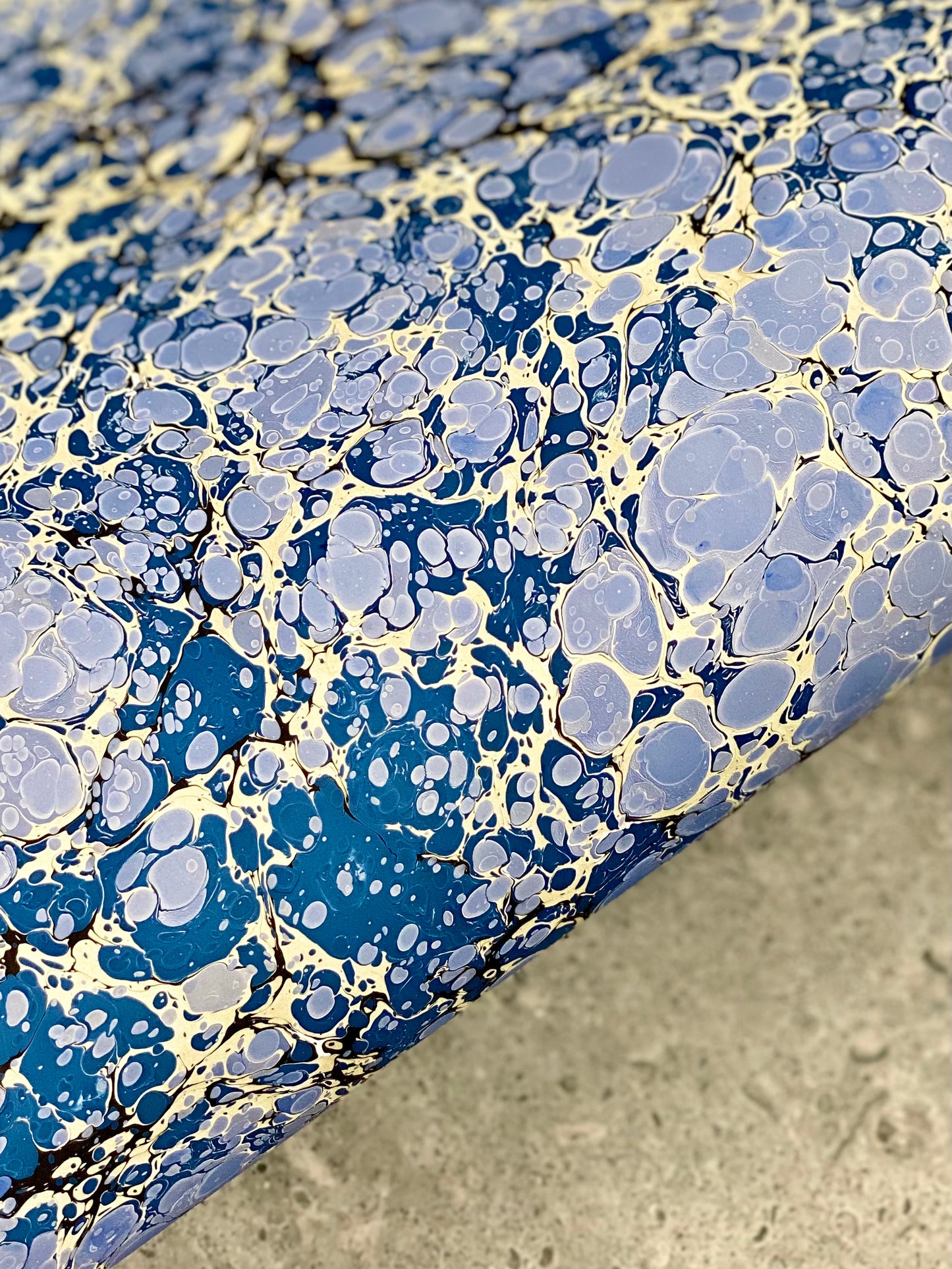 Full Sheet Hand-Marbled Paper P076