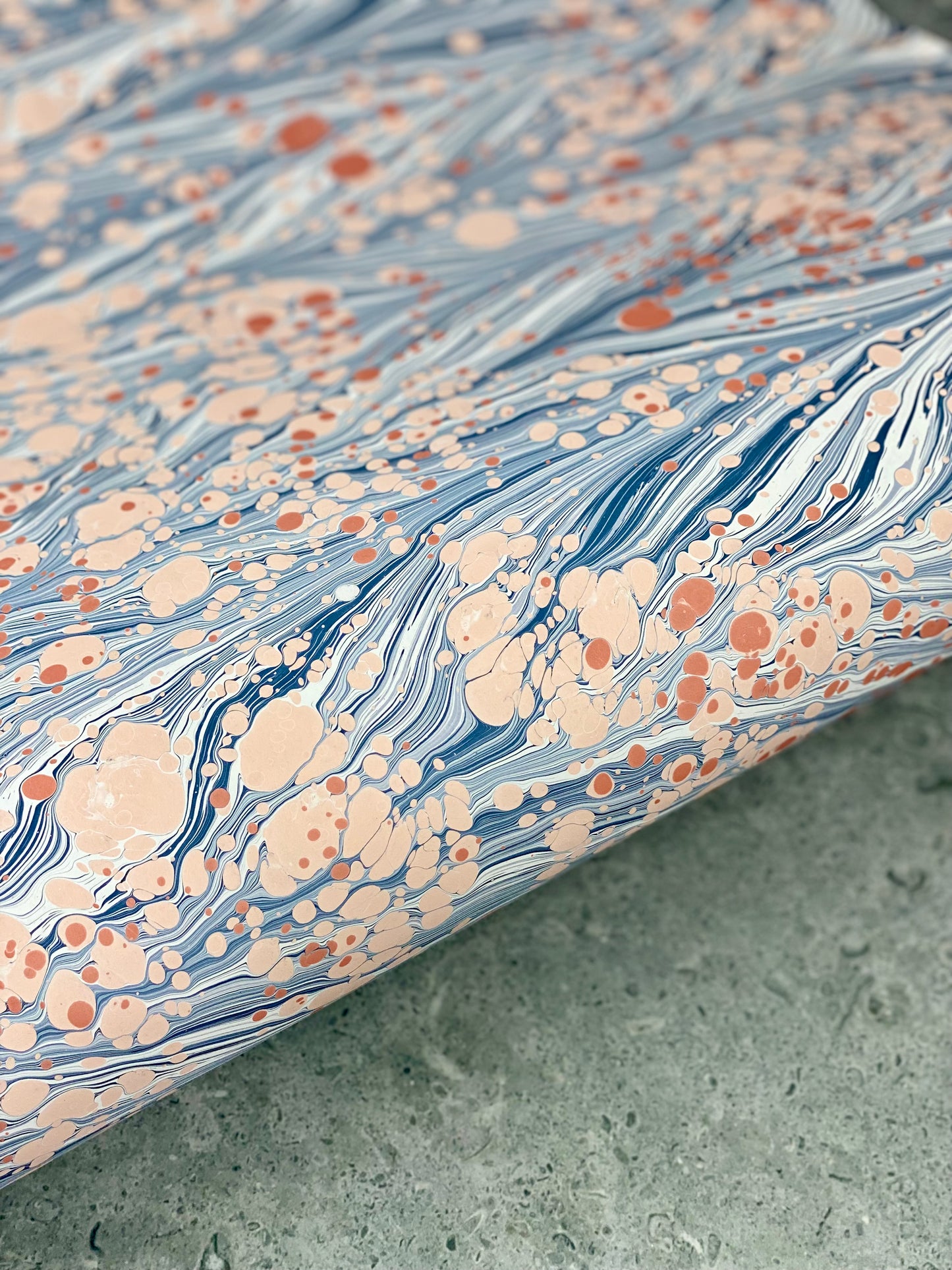 Full Sheet Hand-Marbled Paper P071