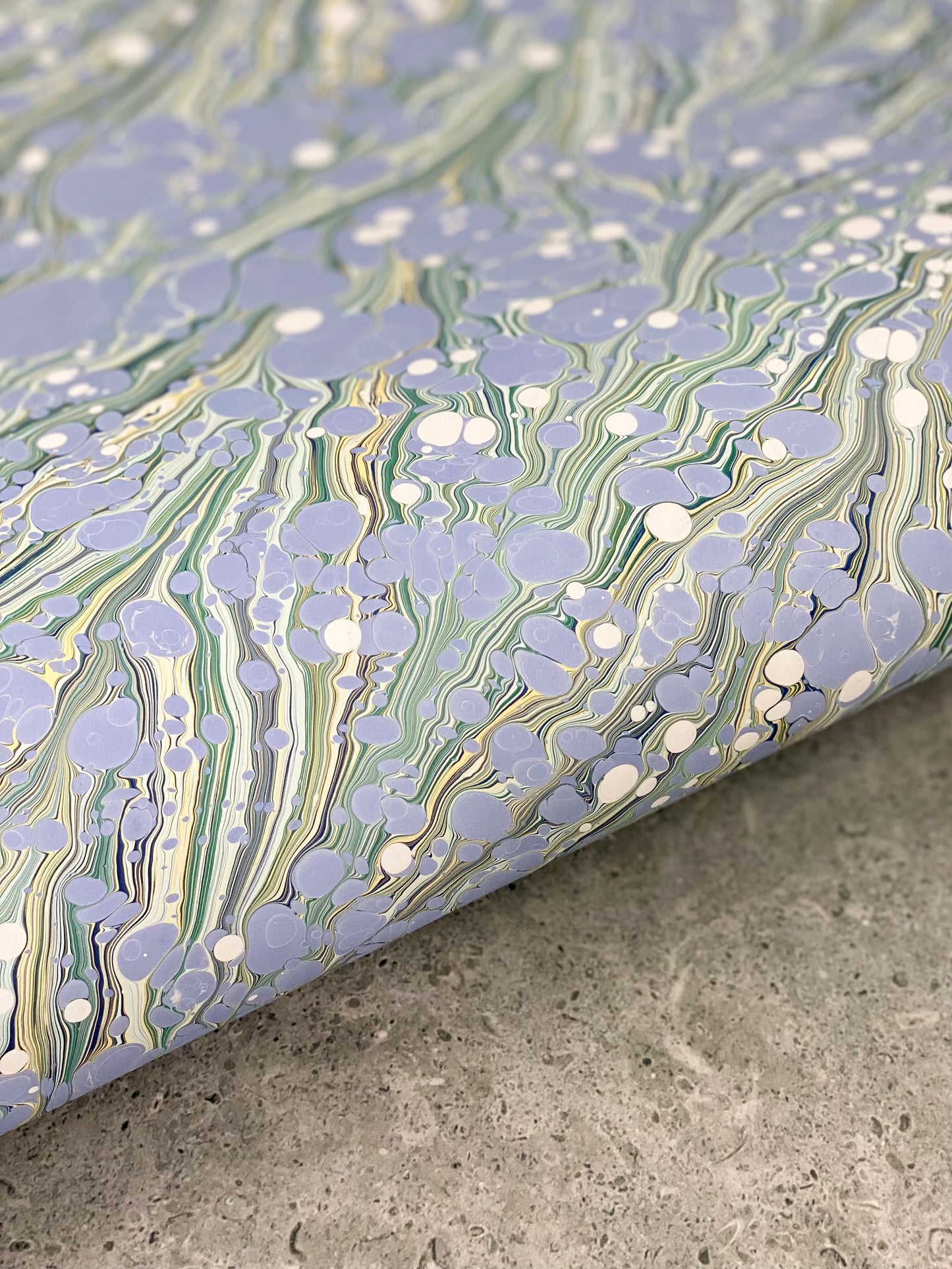 Full Sheet Hand-Marbled Paper P067