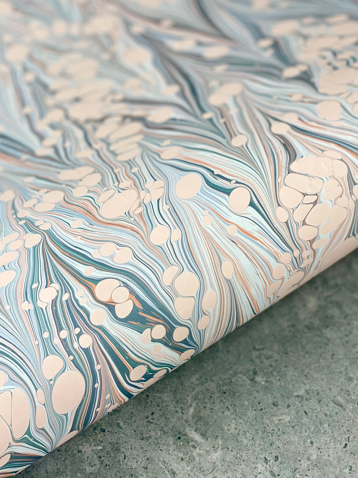 Full Sheet Hand-Marbled Paper P064S