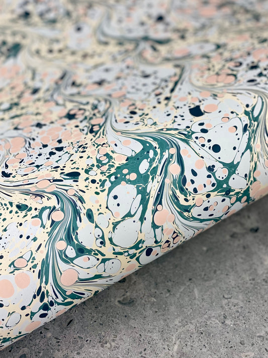 Full Sheet Hand-Marbled Paper P063