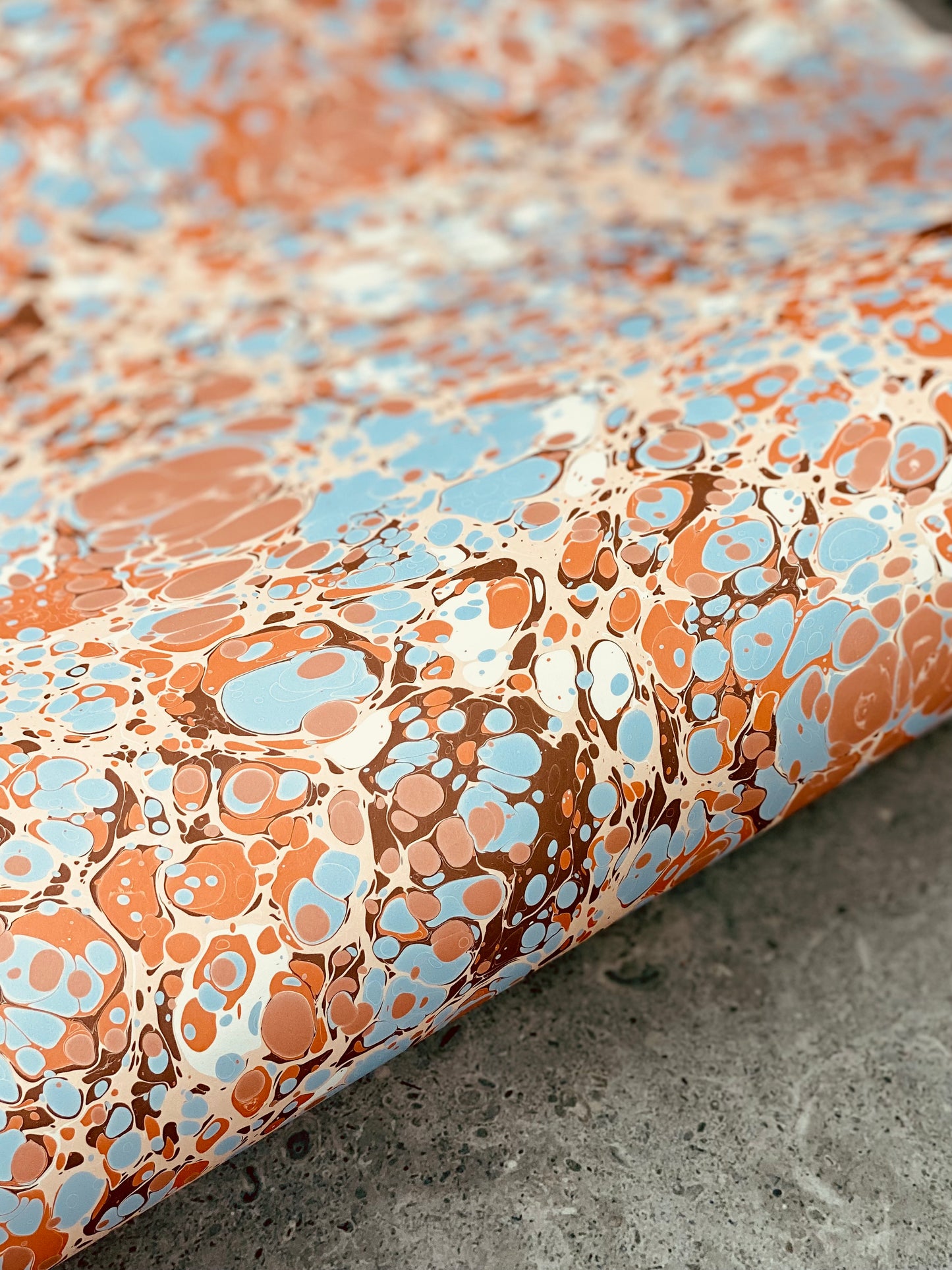 Full Sheet Hand-Marbled Paper P062