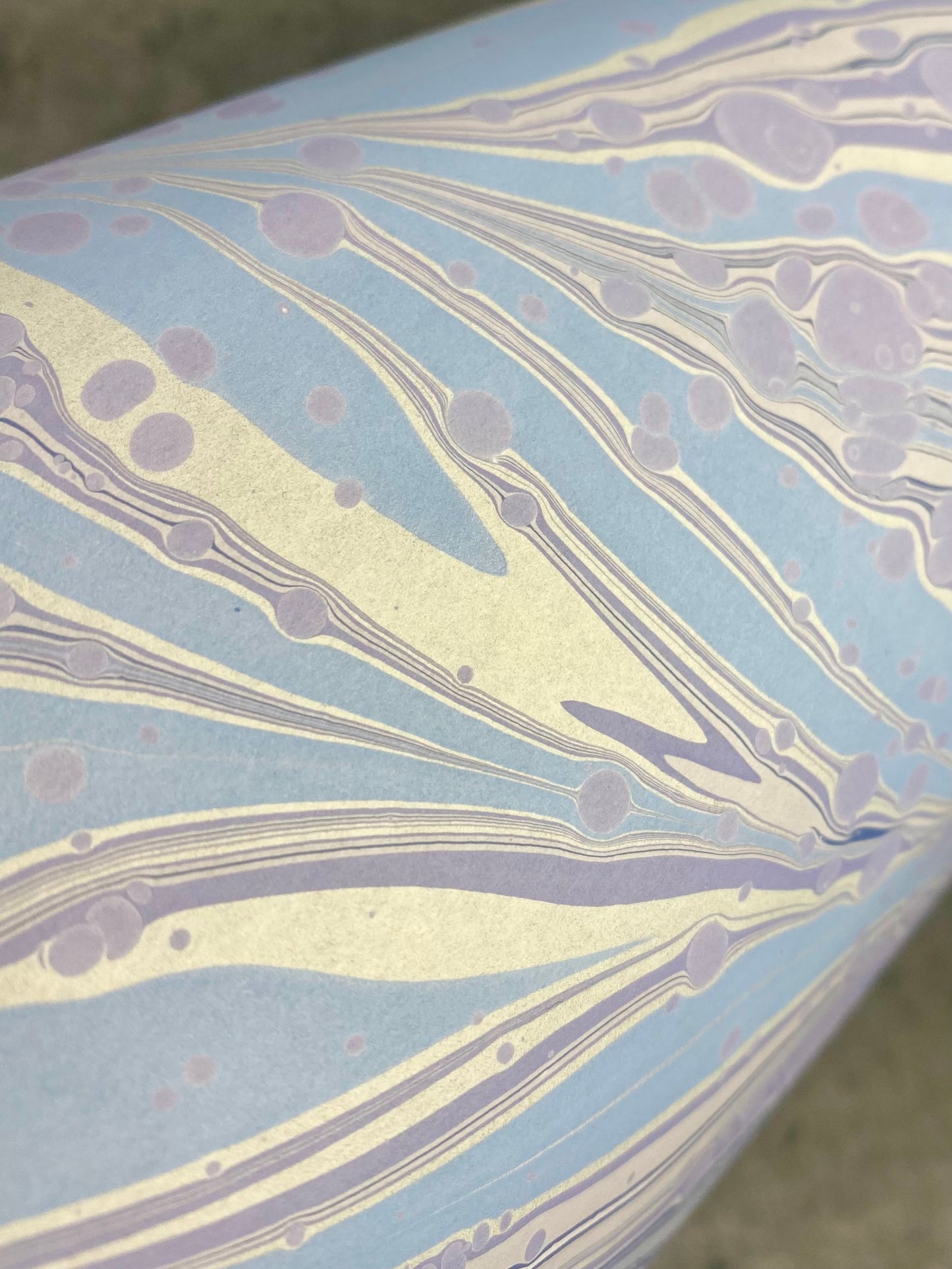 Half-Sheet Hand-Marbled Paper P098H