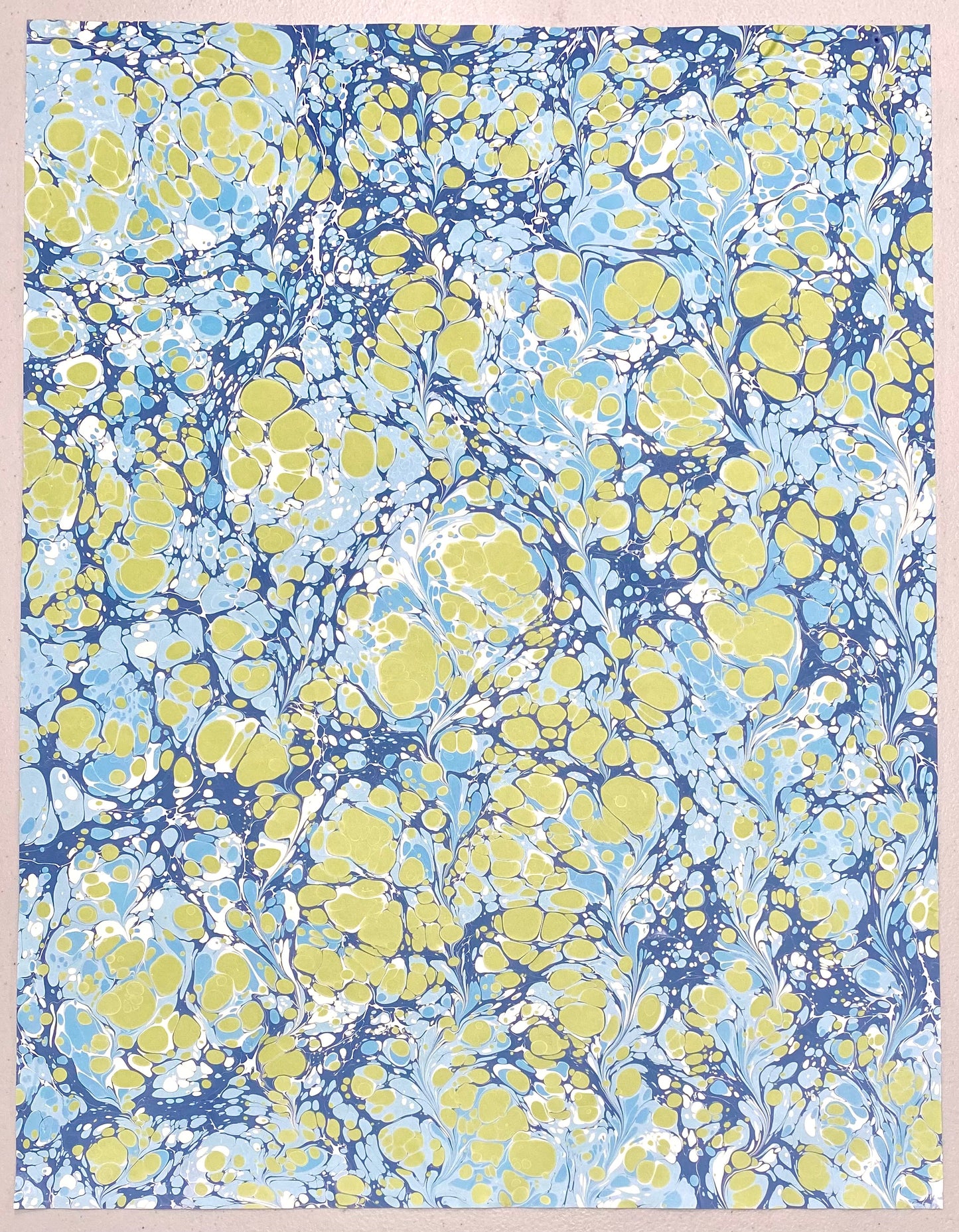 Full Sheet Hand-Marbled Paper P116