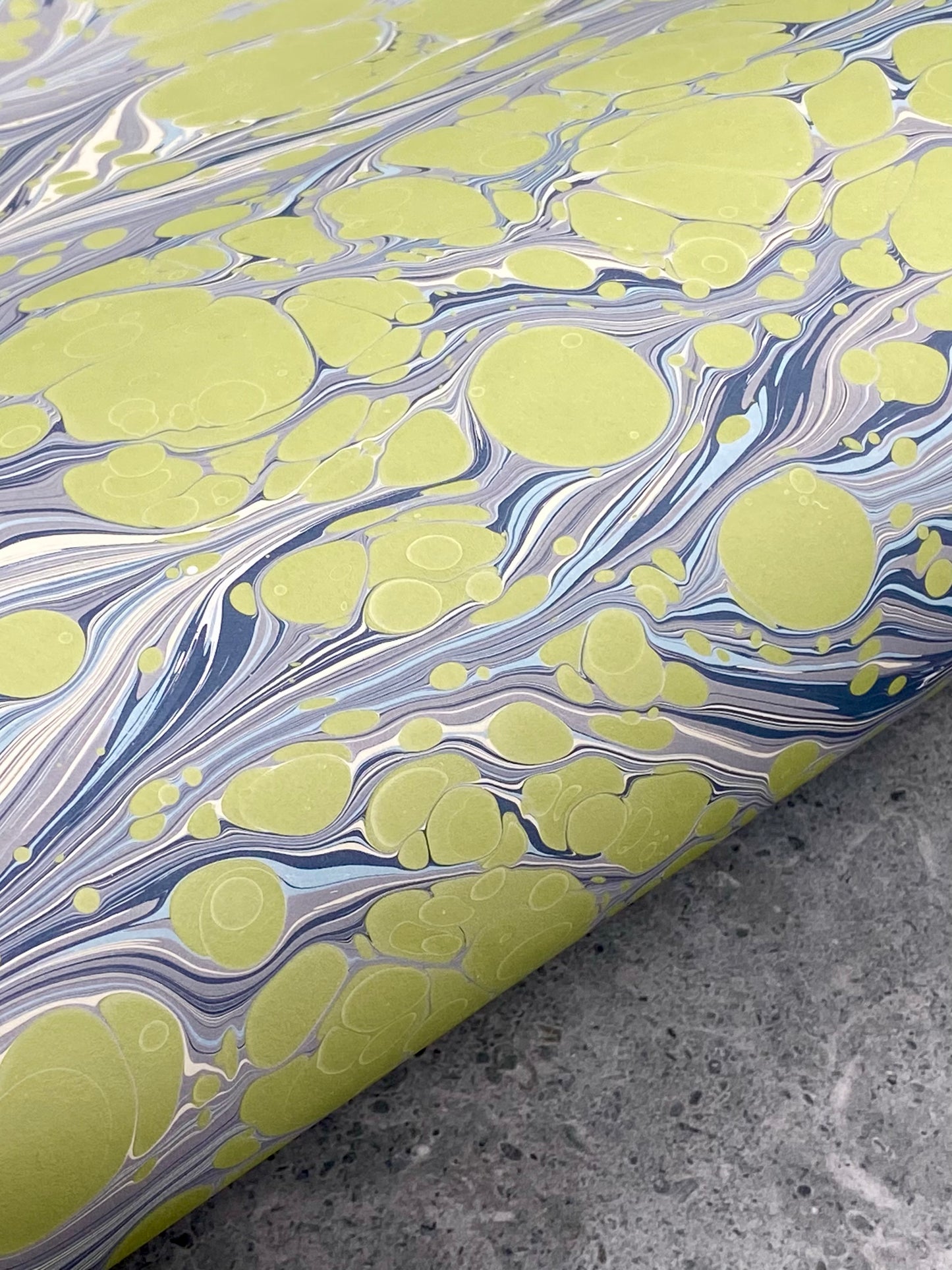 Full Sheet Hand-Marbled Paper P119
