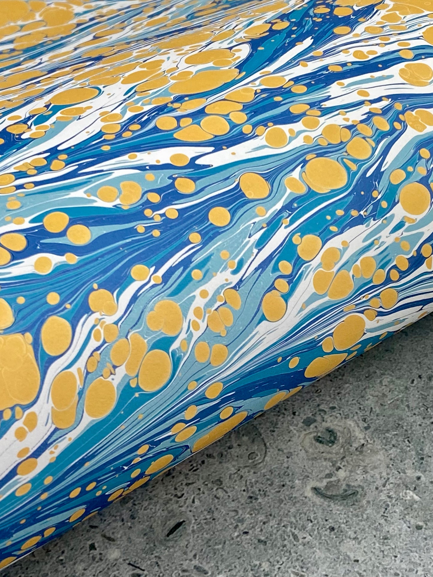 Full Sheet Hand-Marbled Paper P112