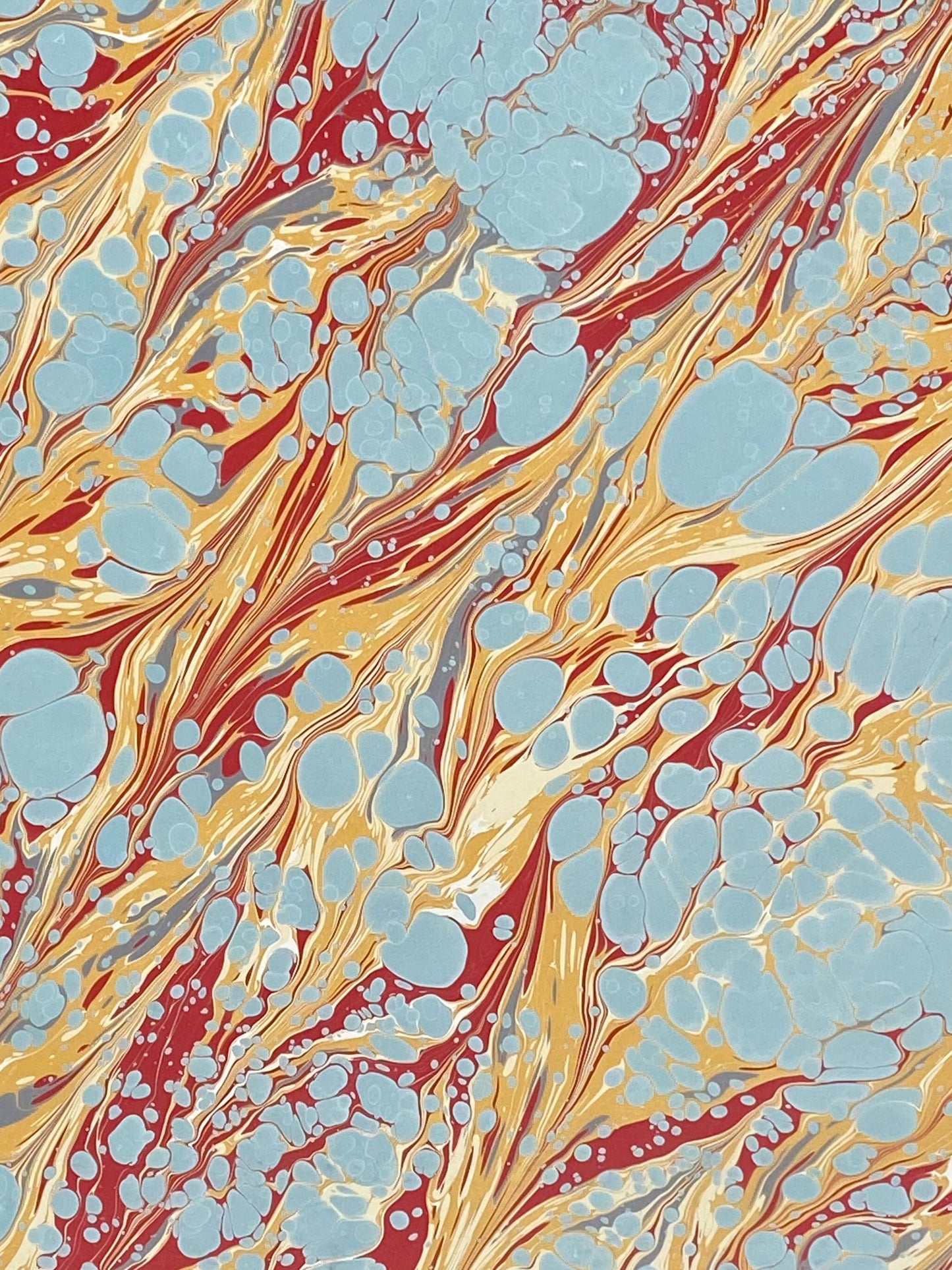 Half-Sheet Hand-Marbled Paper P103H