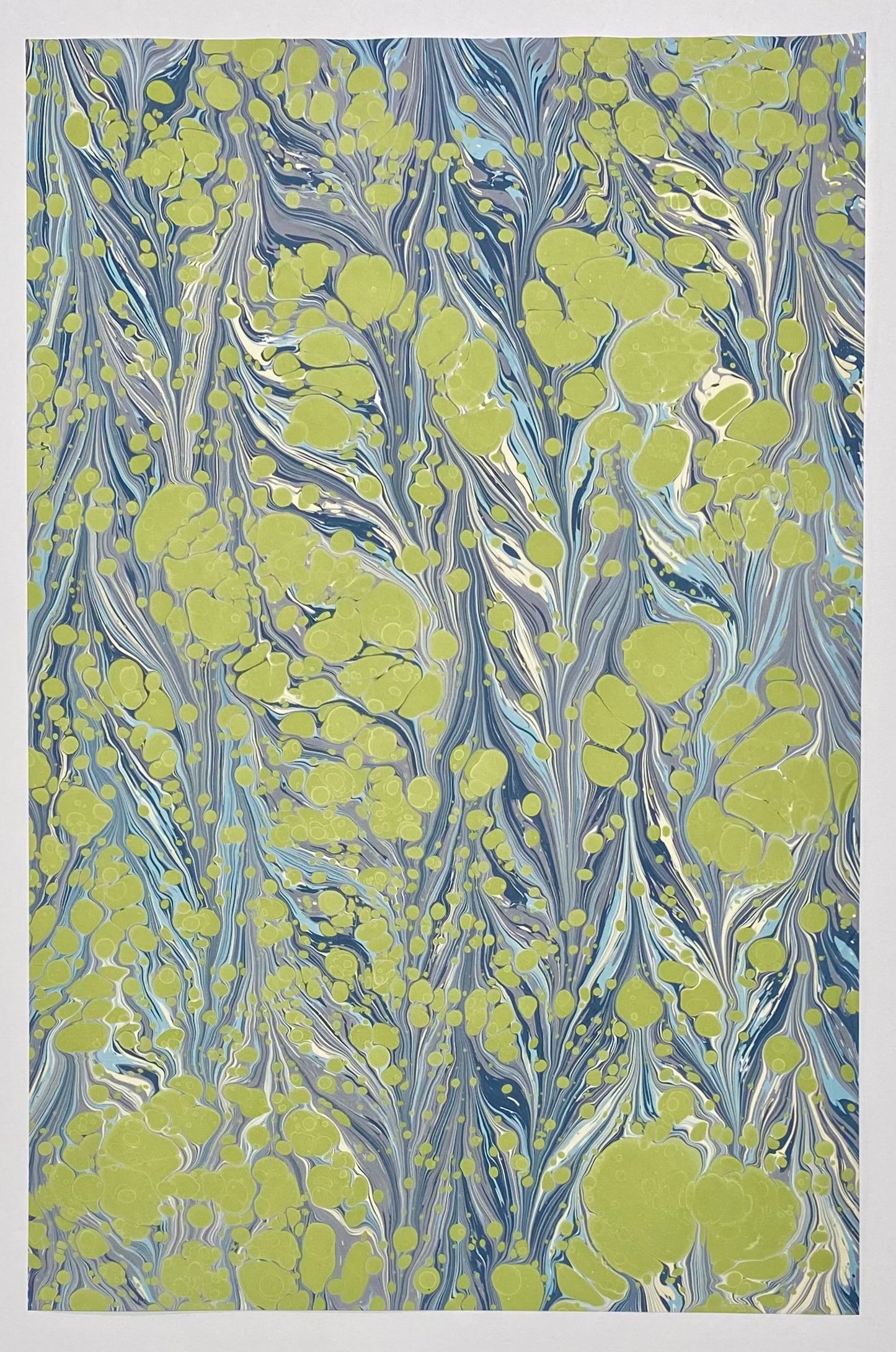 Half-Sheet Hand-Marbled Paper P104H