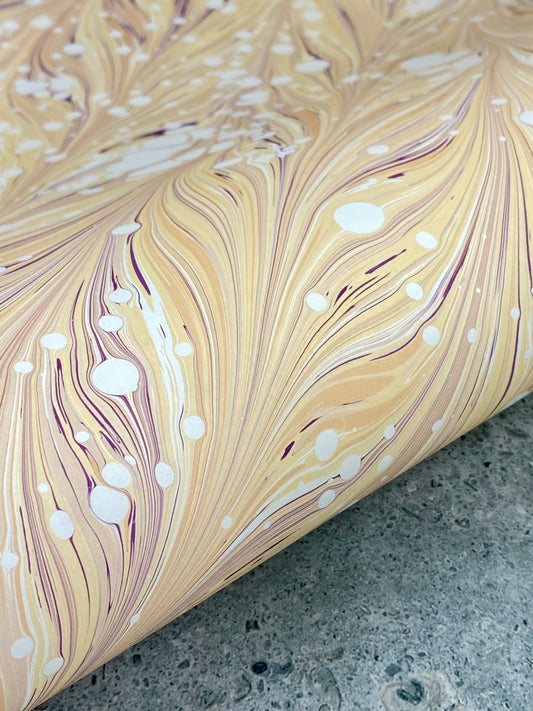Full Sheet Hand-Marbled Paper P136