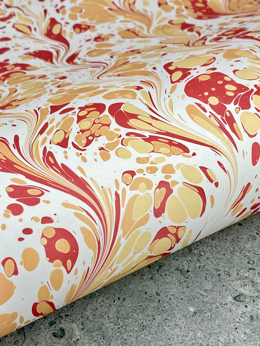 Full Sheet Hand-Marbled Paper P123