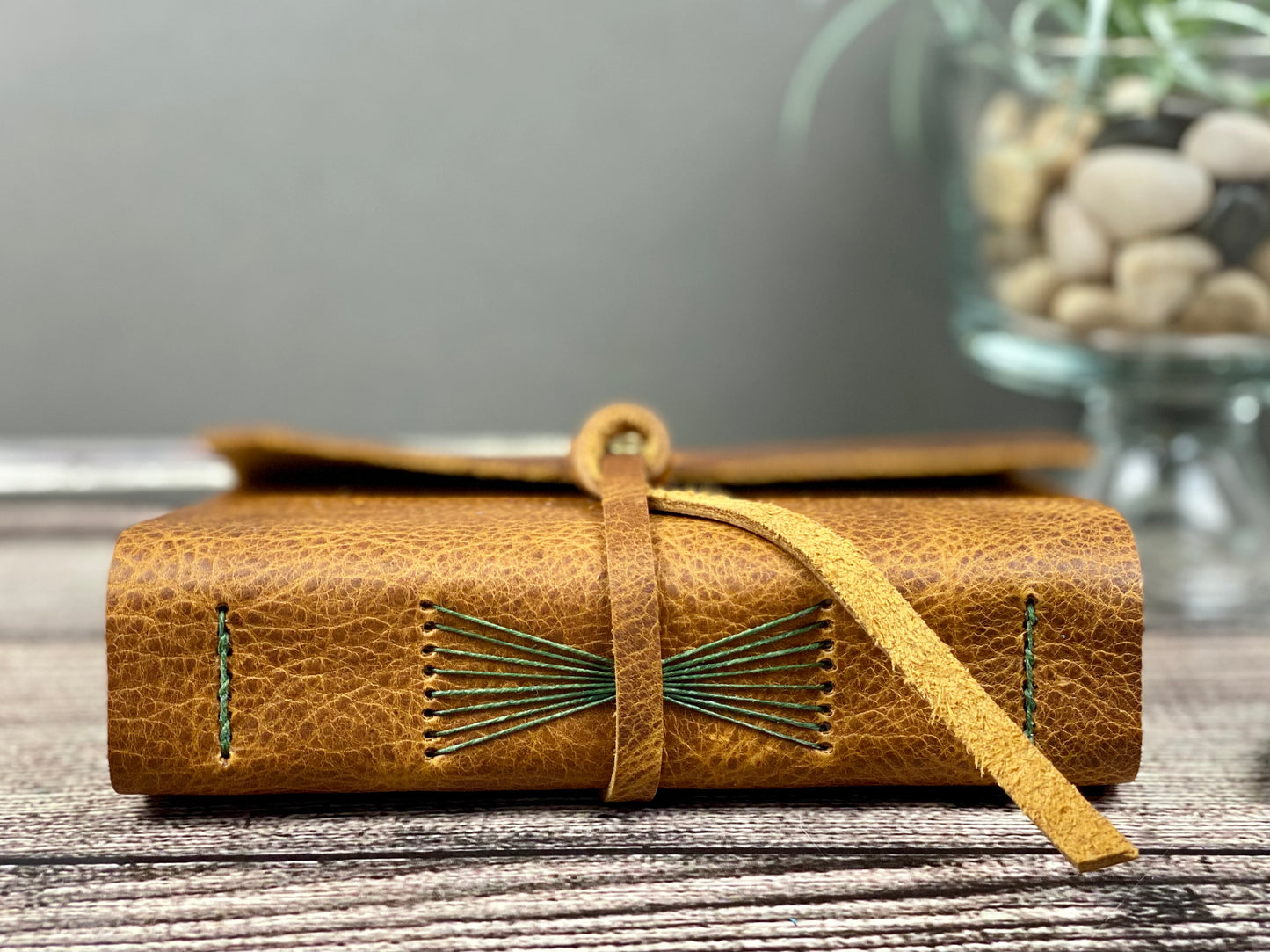 Small Journal - Saddle  Bison Leather