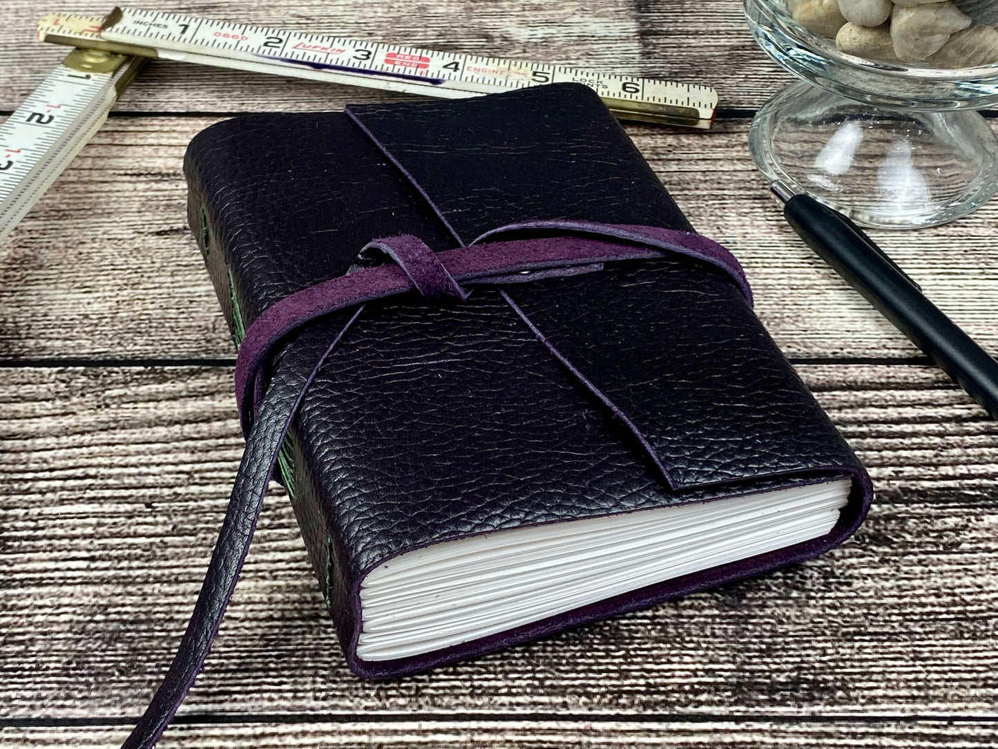 Small Journal - Blackberry Leather
