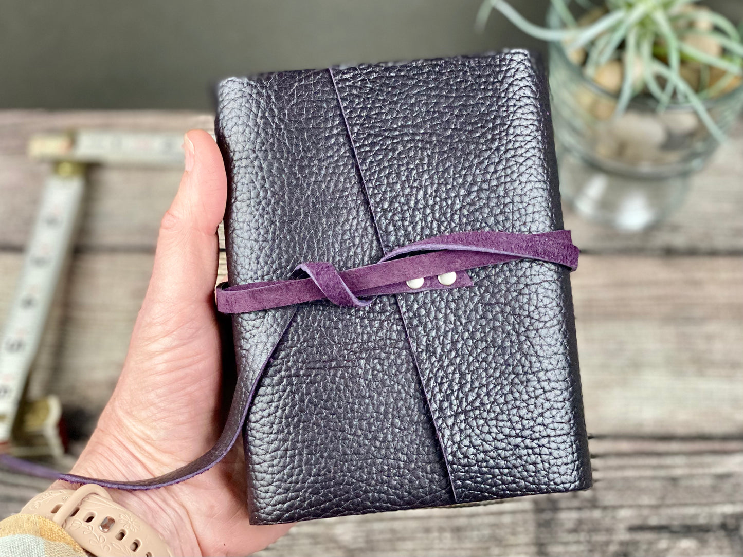 Small Journal - Blackberry Leather