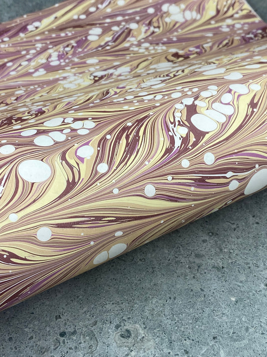 Full Sheet Hand-Marbled Paper P184