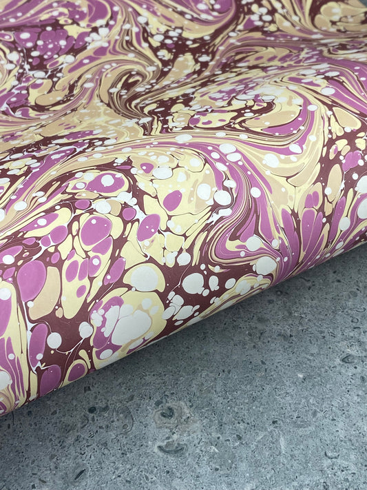 Full Sheet Hand-Marbled Paper P187